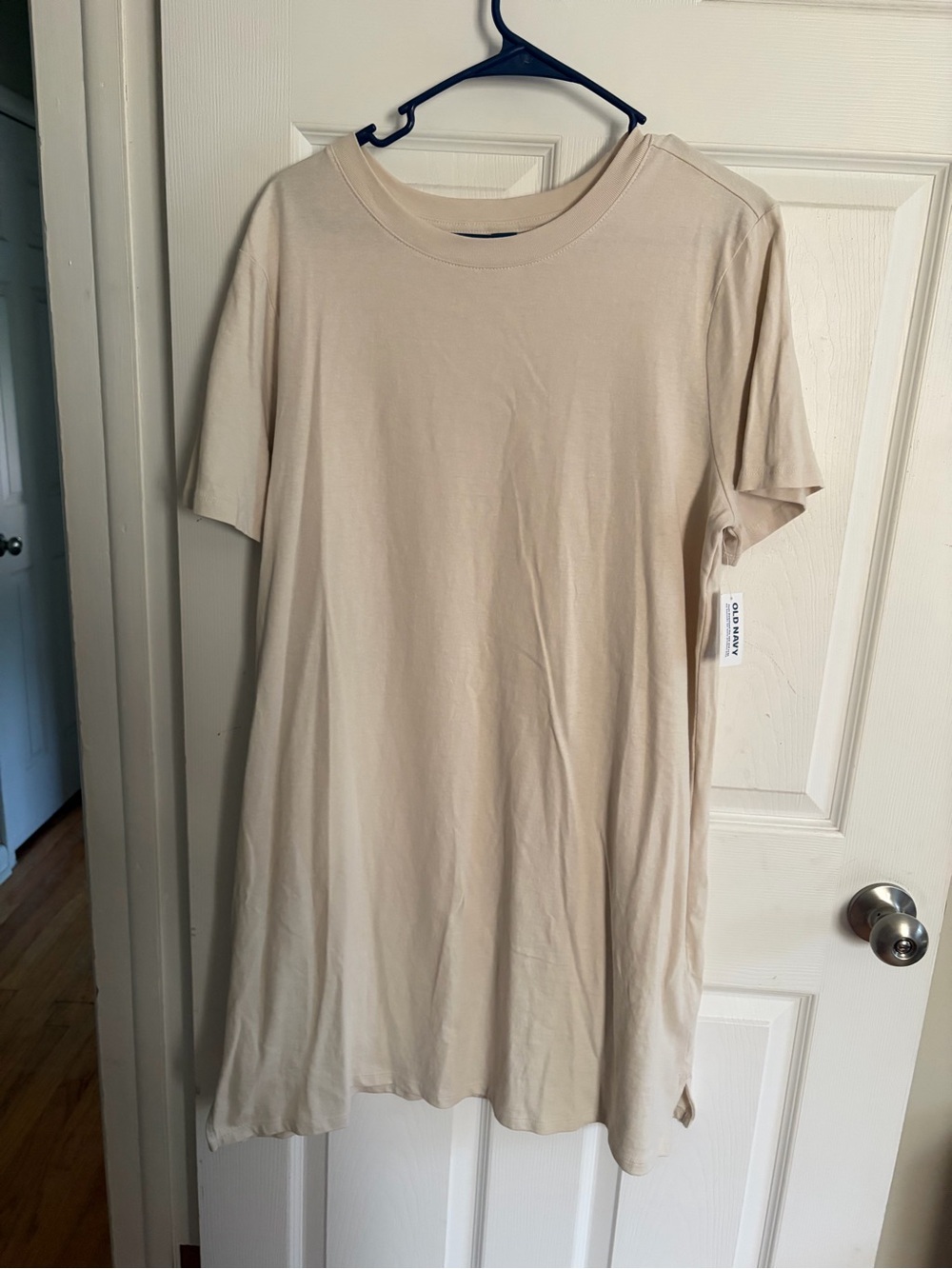 Women's Beige Short Sleeve Dress